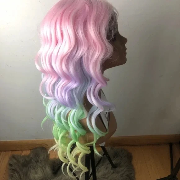 22” RAINBOW UNICORN BODY WAVY LACE FRONT *NEW*